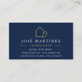 Lawn Care and Landscaping Services Professional Visitenkarte (Vorderseite)