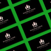 Lawn Care Elegante Rose Gold Glitzer Business Card Visitenkarte