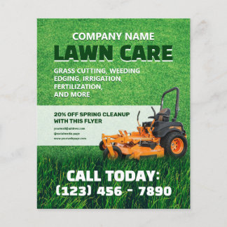 Lawn care grass lawn mower  flyer