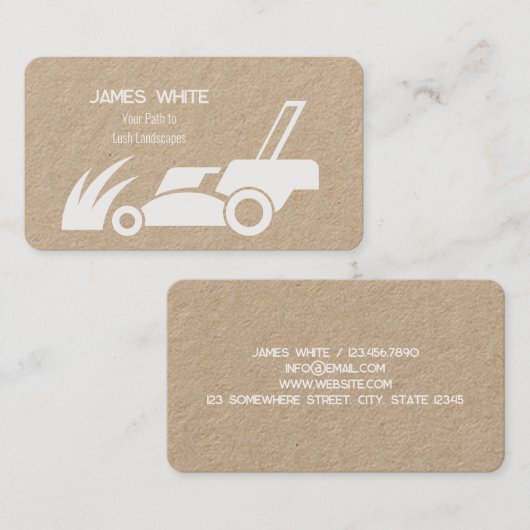 Lawn Care Kraft Visitenkarte (Vorne/Hinten)