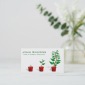 Lawn Care Landscaper Gardener Visitenkarte (Stehend Vorderseite)