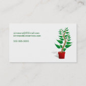 Lawn Care Landscaper Gardener Visitenkarte (Rückseite)