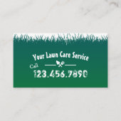 Lawn Care & Landscaping Berufliche Loyalty Punch Treuekarte (Vorderseite)