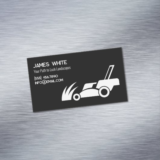 Lawn Care Landscaping Business Card Magnet (Beispiel)