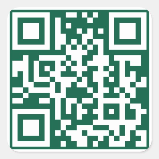 Lawn Care & Landscaping Business, QR Code Quadratischer Aufkleber (Vorderseite)
