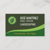 Lawn Care Landscaping Mowing Service Visitenkarte (Vorderseite)