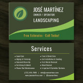 Lawn Care Landscaping Mowing Service Visitenkarte