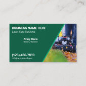 Lawn Care Landscaping Mowing Yard Work Grass Visitenkarte (Vorderseite)