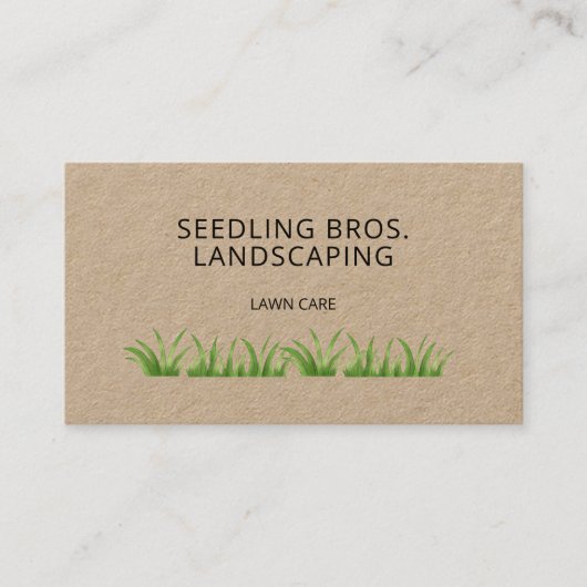 Lawn Care Landscaping QR Code Visitenkarte (Vorderseite)