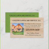 Lawn Care Landscaping Services Foto Business Card Visitenkarte