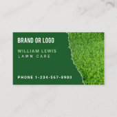 Lawn Care Repair Landscaping Mowing QR Code Visitenkarte (Vorderseite)
