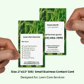 Lawn Care Service Green White Call Today Visitenkarte