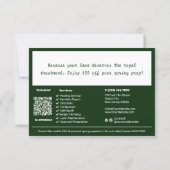 Lawn Care Service Holiday Season Gift Voucher Card (Rückseite)