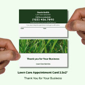 Lawn Care Service Modern Combo Thank You & Terminkarte
