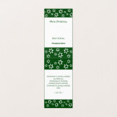 Lawn Care Service Weißgrüne Weihnachtsstars-Karte (Innenseite Aufgefaltet)