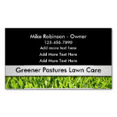 Lawn Care Simple Business Card Magnete (Vorderseite)