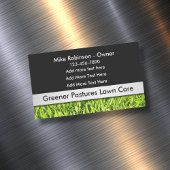 Lawn Care Simple Business Card Magnete