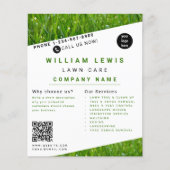 Lawn Care Simple Landscaping Business Logo Flyer (Vorne)
