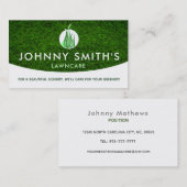 Lawn Care Slogans Business Cards Visitenkarte (Vorne/Hinten)