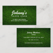 Lawn Care Slogans Business Cards Visitenkarte (Vorne/Hinten)