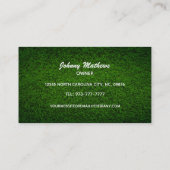 Lawn Care Slogans Business Cards Visitenkarte (Rückseite)