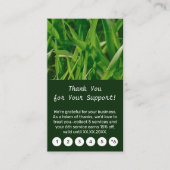Lawn Care Thank You for Your Support! Treuekarte (Vorderseite)