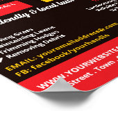 Lawn Care Worker, Lawn Care Services Poster (Ecke)