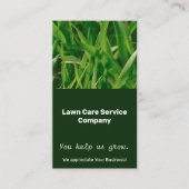 Lawn Care You Help Us Grow Thank You Visitenkarte (Vorderseite)