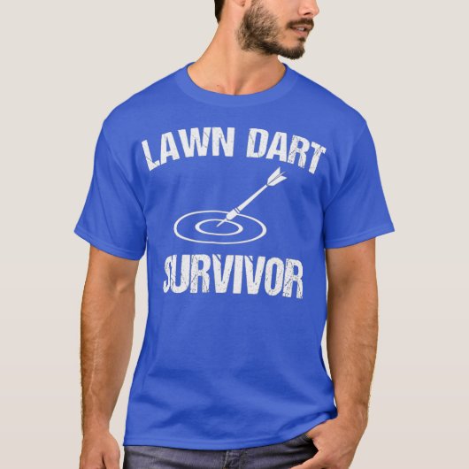 Lawn Dart Survivor Funny Funny Lawn Darts T-Shirt (Vorderseite)
