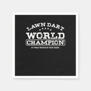 Lawn Dart World Champion Dart Sports Game Gift Serviette