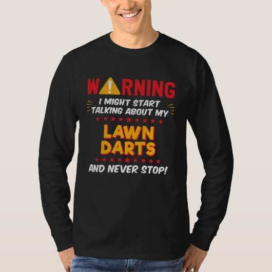 Lawn Darts Joke Graphic T-Shirt (Vorderseite)
