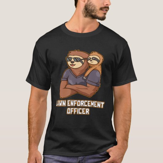 Lawn Enforcement Officer Hobby Backyard Pastime Pa T-Shirt (Vorderseite)