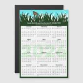 Lawn & Garden Maintenance Magnetic 2026 Calendar Magnetkarte (Vorne/Hinten)