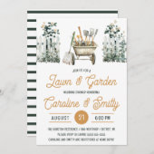 Lawn & Garden Wedding Shower, Bridal Shower Einladung (Vorne/Hinten)