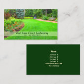 Lawn & Landscaping Business Card Visitenkarte (Vorne/Hinten)