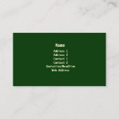 Lawn & Landscaping Business Card Visitenkarte (Rückseite)