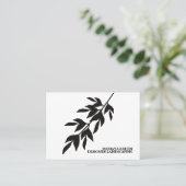 Lawn Landscaping Designer Botanisches Leaf Visitenkarte (Stehend Vorderseite)