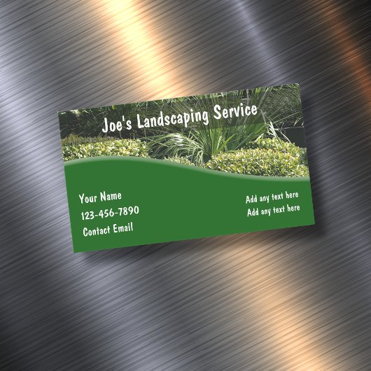 Lawn Landscaping Moderne Visitenkartenmagnete Magnetische Visitenkarte
