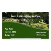 Lawn Landscaping Moderne Visitenkartenmagnete Magnetische Visitenkarte (Vorderseite)