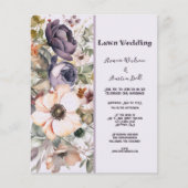LAWN Lila und Peach Vintage Blumenhochzeit (Vorderseite)