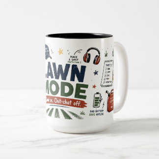 Lawn-Modus Dad An Chit-Chat Aus Lustiger Becher Zweifarbige Tasse