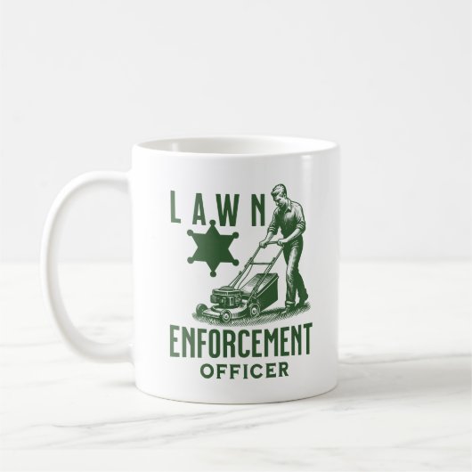 Lawn Mower Gardener Vater für den Rasenmäher Kaffeetasse (Links)