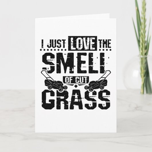 Lawn Mower Grass Karte (Vorderseite)