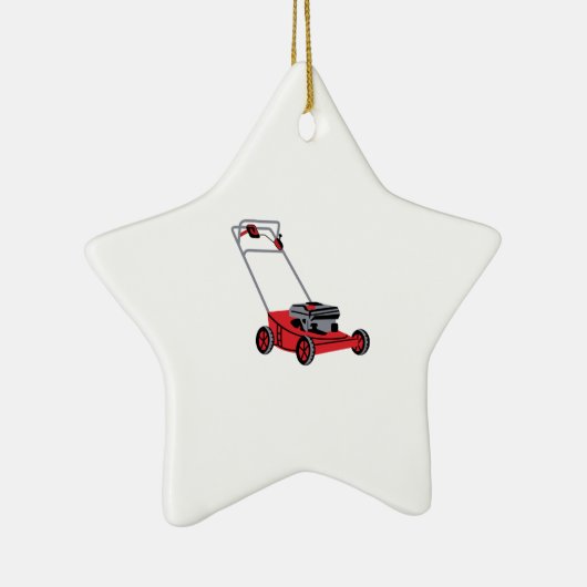 LAWN MOWER KERAMIK ORNAMENT (Rechts)