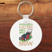 Lawn Mower Lawn Care Schlüsselanhänger (Vorderseite)