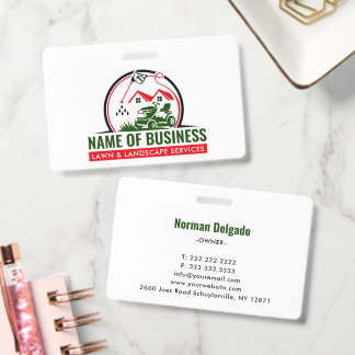 Lawn Mower Red Green Landscaping Services Ausweis