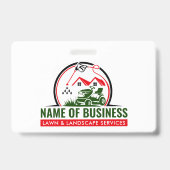 Lawn Mower Red Green Landscaping Services Ausweis (Vorderseite)