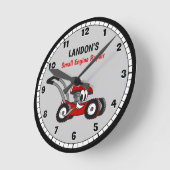 Lawn Mower Small Runde Wanduhr (Winkel)
