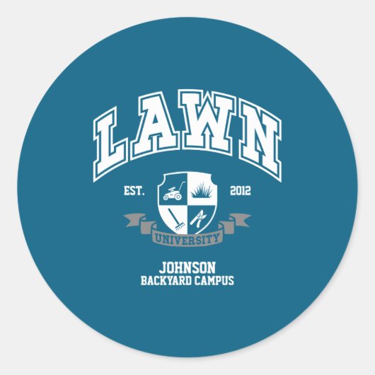 Lawn Mowing Funny Yard Work For Dad Grandpa _1 Runder Aufkleber (Vorderseite)