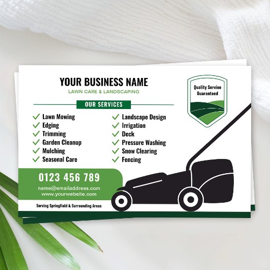 Lawn Mowing & Landscaping Business Marketing Flyer
